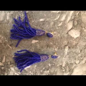 BaubleBar purple/blue beaded earrings